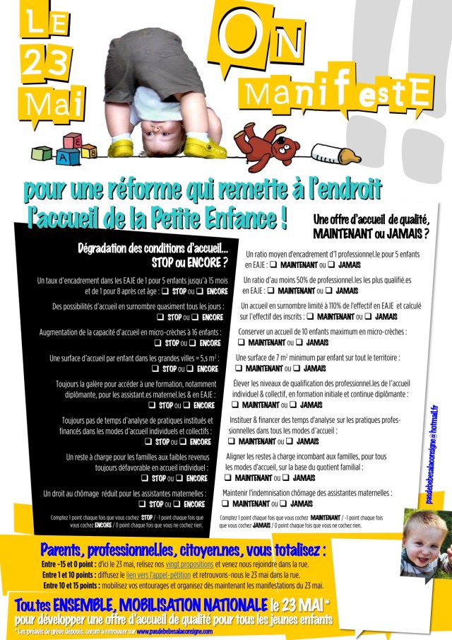 Pas de bébés à la consigne