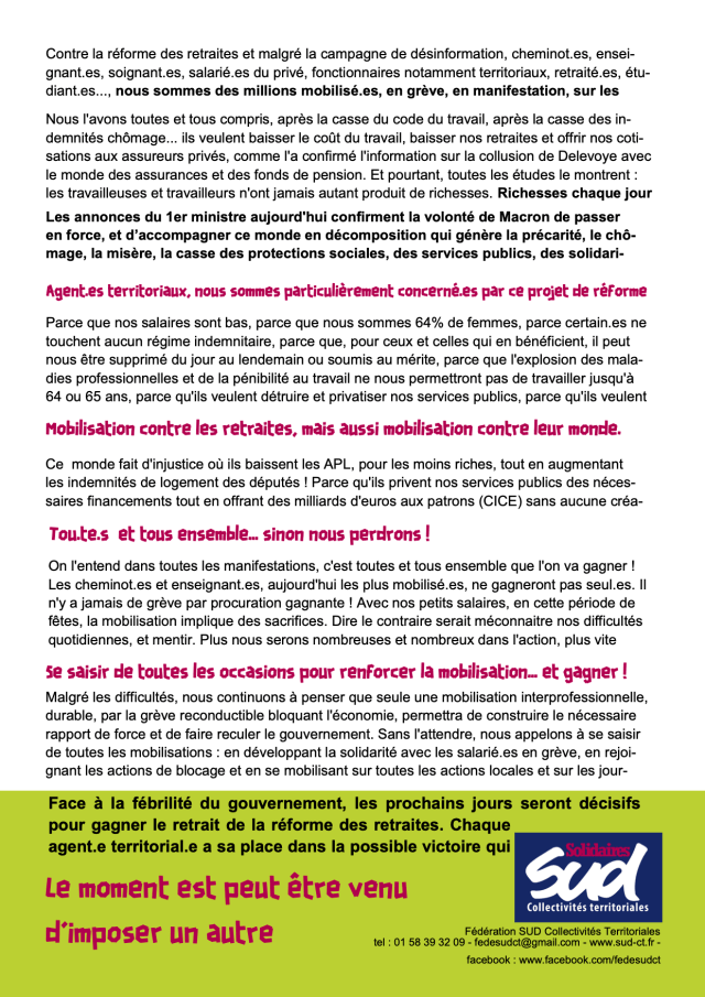 Grève 12 décembre 2010