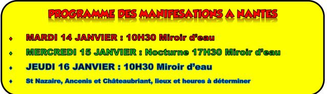 Grève 14, 15 et 16 janvier à Nantes