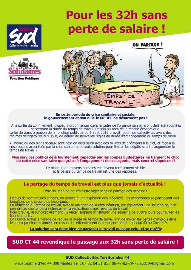 temps de travail 32H