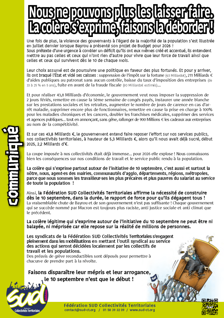 Nous ne pouvons plus les laisser faire. La colère s’exprime, faisons la déborder !